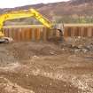 Watching brief, Working shots of levelling of the weir, Cullochy Combing Weir, Caledonian Canal, Highland