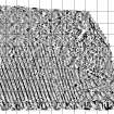 Minimally processed magnetometry image with grids for georectification, plotted at -1 to 2nT