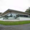 View from south-east showing Music Pavilion and Cafeteria, Pittencrieff Park, Dunfermline.