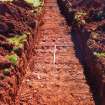 Archaeological evaluation, Trench 2 general view, Black Castle Farm, East Lothian