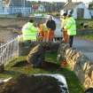 Evaluation and Watching Brief, Scottish Seabird Centre, North Berwick, Working Shot Trench Opened Up