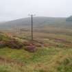 Archaeological mitigation works, Site 28 following pole erection, Langhope Rig Windfarm Grid Connect, near Hawick