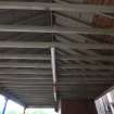 Historic building survey, Canopy roof rafters and sarking, Leith Academy Primary School, Edinburgh