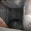 Historic building survey, Boiler house, interior shot of the coke bunker, Leith Academy Primary School, Edinburgh