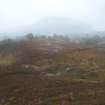 Walkover survey, Site 2, Farmstead seen from the hill to
the S, Aberchalder Burn and Allt A'Choire