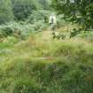 Archaeological evaluation, Pre excavation shot of Structure 1, Aberchalder Burn and Allt A'Choire