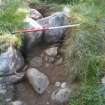 Archaeological evaluation, Slot through Structure 1, Aberchalder Burn and Allt A'Choire