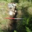 Archaeological evaluation, Structure 2- Slot through E wall, Aberchalder Burn and Allt A'Choire