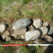 Archaeological evaluation, Structure 2- Slot through E wall- Detail, Aberchalder Burn and Allt A'Choire