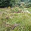 Archaeological evaluation, Structure 4- General shot, Aberchalder Burn and Allt A'Choire