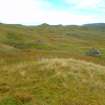 Cultural heritage assessment, Site 1 general shot of shielings, Balliemeanoch Wind Farm, Argyll and Bute