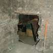 Watching Brief, Basement view of slapped opening, St Mary's Parish Church, Edinburgh