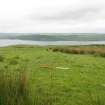 Field survey of planting areas and receptors, Site 25.2, bank, from NE, Glen App Wind Farm, South of Ballantrae, South Ayrsh