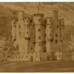 Perspective view of Braemar Castle.