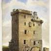 Perspective view of Clackmannan Tower.