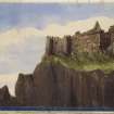 Perspective view of Tantallon Castle (possible).