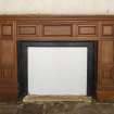 Detail of fireplace in ground floor dining room