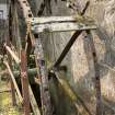 Detail of meal mill waterwheel remains ('start and awe' type) from north east