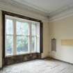 Interior view from south-west showing South Room on ground floor of No 19 Belhaven Terrace West, Glasgow.