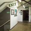 Interior. General view of main corridor to the exit in the main stand.