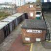 General view of the north west toilets, First Aid and Radio Hospital taken from the main stand to the west.