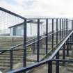 Detail of the segregation fence on the north terracing.