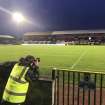 Robert Adam photographing general views of Stadium during the evening football between Ayr United FC and Dundee FC