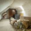 Interior view showing second-floor attic, Brechin Castle.