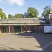 General view from the west showing courtyard at Stables, Brechin Castle.