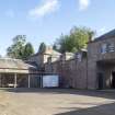 General view from the north-west showing courtyard at Stables, Brechin Castle.