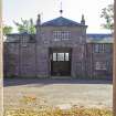 General view from the north showing courtyard at Stables, Brechin Castle.