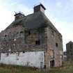 Historic building survey, S and W-facing elevations, general view, Pathbrae Maltings Building, Kirkliston