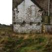 Historic building survey, E-facing elevation, former roofline of an attached building, Pathbrae Maltings Building, Kirkliston