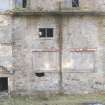 Historic building survey, N-facing elevation, ground floor fenestration, general view, Pathbrae Maltings Building, Kirkliston