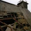 Demolition watching brief, W elevation, general shot of the pagoda at the S end of the roof, Pathbrae Maltings Building, Kirkliston