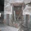 Demolition watching brief, Ground floor interior shot of one of the hearths, Pathbrae Maltings Building, Kirkliston