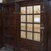 Interior.  Ground floor.  Hallway.  View of door through to entrance lobby.