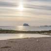 General view of the Bass Rock taken from North Berwick beach.