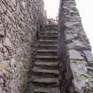 Detail of steps within castle wall.