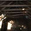 Standing building survey, General shot of the roof trusses, Polwarth Crofts, Scottish Borders