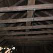 Standing building survey, Internal shots of the roof trusses, Polwarth Crofts, Scottish Borders