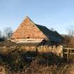 Standing building survey, General shots of the S gable, Polwarth Crofts, Scottish Borders