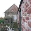 Standing building survey, General shots of the N gable, Polwarth Crofts, Scottish Borders