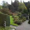 View from north showing Walled Garden, Brechin Castle. 