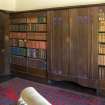 Interior.  Ground floor.  Library.