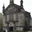 View from north-east showing former North Free Church/St John's Church now part of Nos 29-35 Bruce Street, Dunfermline