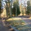 Environmental statement, View to W from fork in road within area, Rohallion Castle, Dunkeld