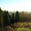 Environmental statement, View from Duncan’s Hill fort to development area, Rohallion Castle, Dunkeld