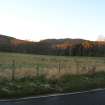 Environmental statement, View towards development area from main road on edge of HGDL, Rohallion Castle, Dunkeld