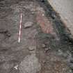 Archaeological excavation, General view of features at the SW corner of site, Queen Street, Jedburgh